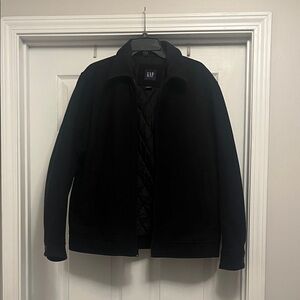 GAP Men's Classic Black Wool Jacket